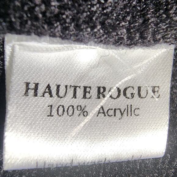 Haute Rogue Embroidered Floral Sweater Black Size M - Picture 7 of 7